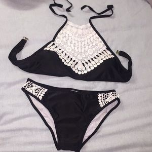 Black Crochet Bikini